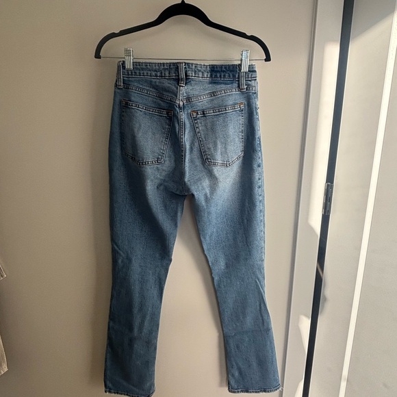 Abercrombie High Rise Jeans With Slit Hem - Picture 9 of 9